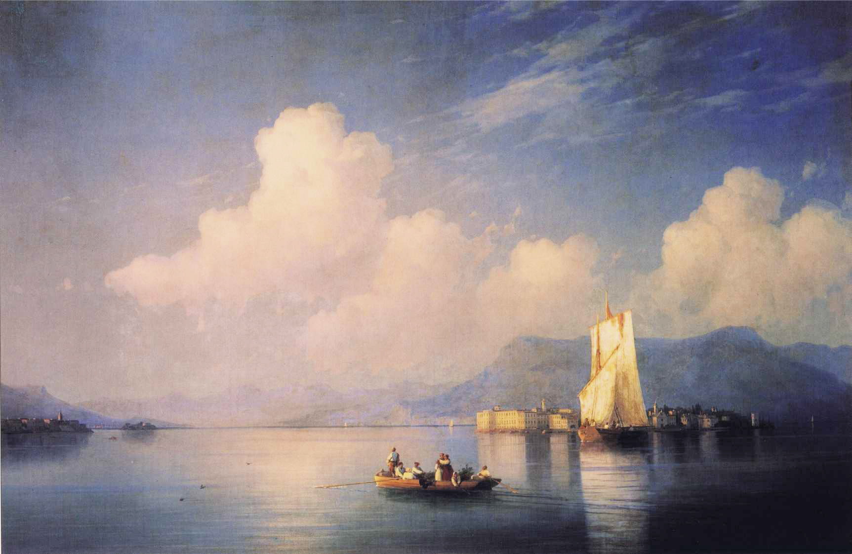 Lago Maggiore en la tarde